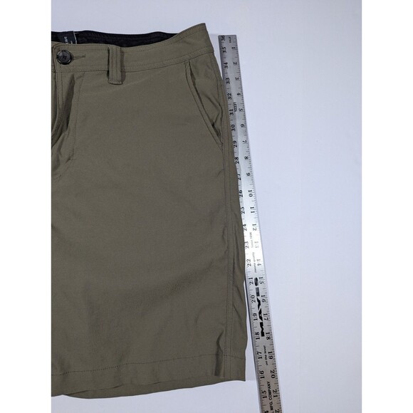 Prana Brion Casual Outdoor Hiking Shorts 34x9 Olive Green Mens - Picture 5 of 9